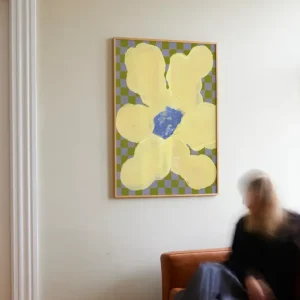 Flowers Checks 04 - 50 × 70 cm - Papercollective