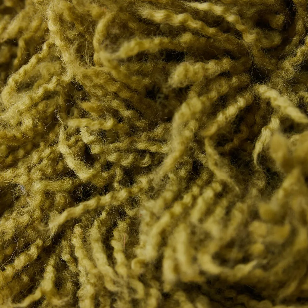 Fluffy cushion olive (50x50cm)
