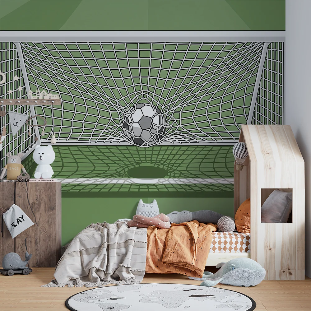 Fotballveggtapet barnesover | Ball i mål