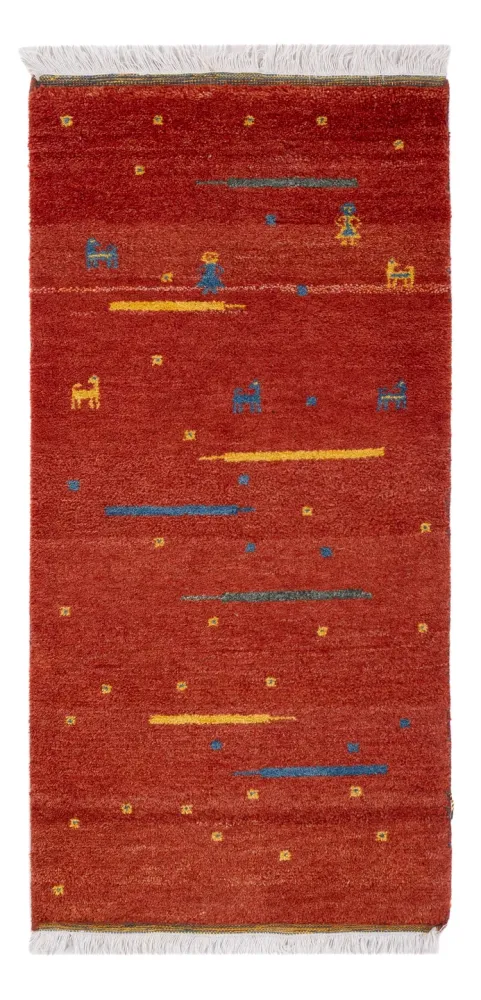 Gabbeh teppe - Indus - 140 x 70 cm - karamell