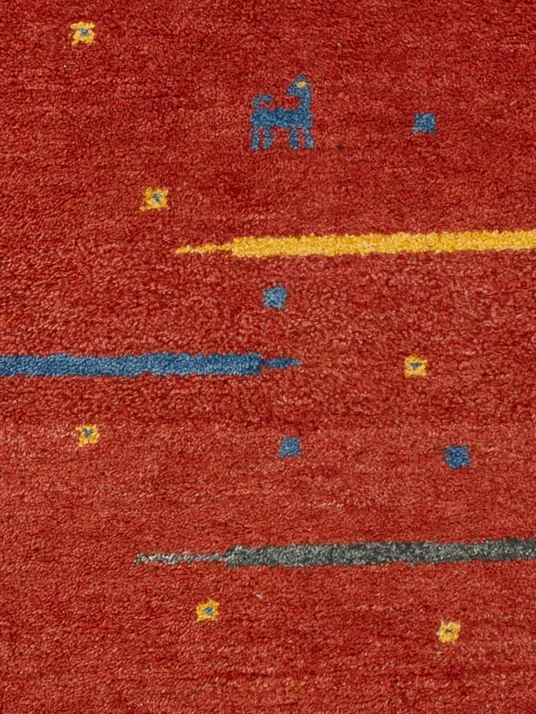Gabbeh teppe - Indus - 140 x 70 cm - karamell