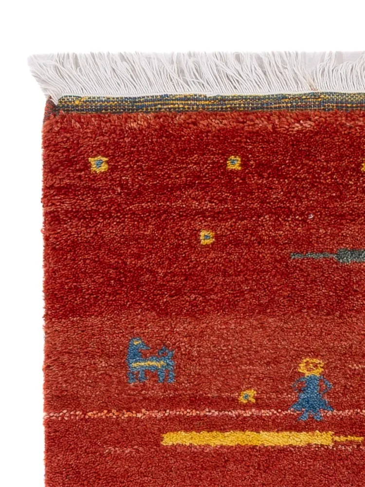 Gabbeh teppe - Indus - 140 x 70 cm - karamell