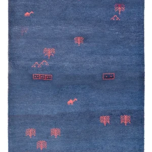 Gabbeh teppe - Indus - 180 x 120 cm - mørkeblå