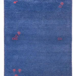 Gabbeh teppe - Indus - 180 x 120 cm - mørkeblå