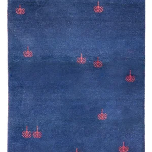 Gabbeh teppe - Indus - 180 x 120 cm - mørkeblå