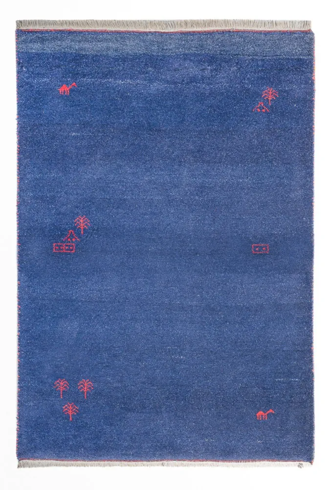 Gabbeh teppe - Indus - 180 x 120 cm - mørkeblå