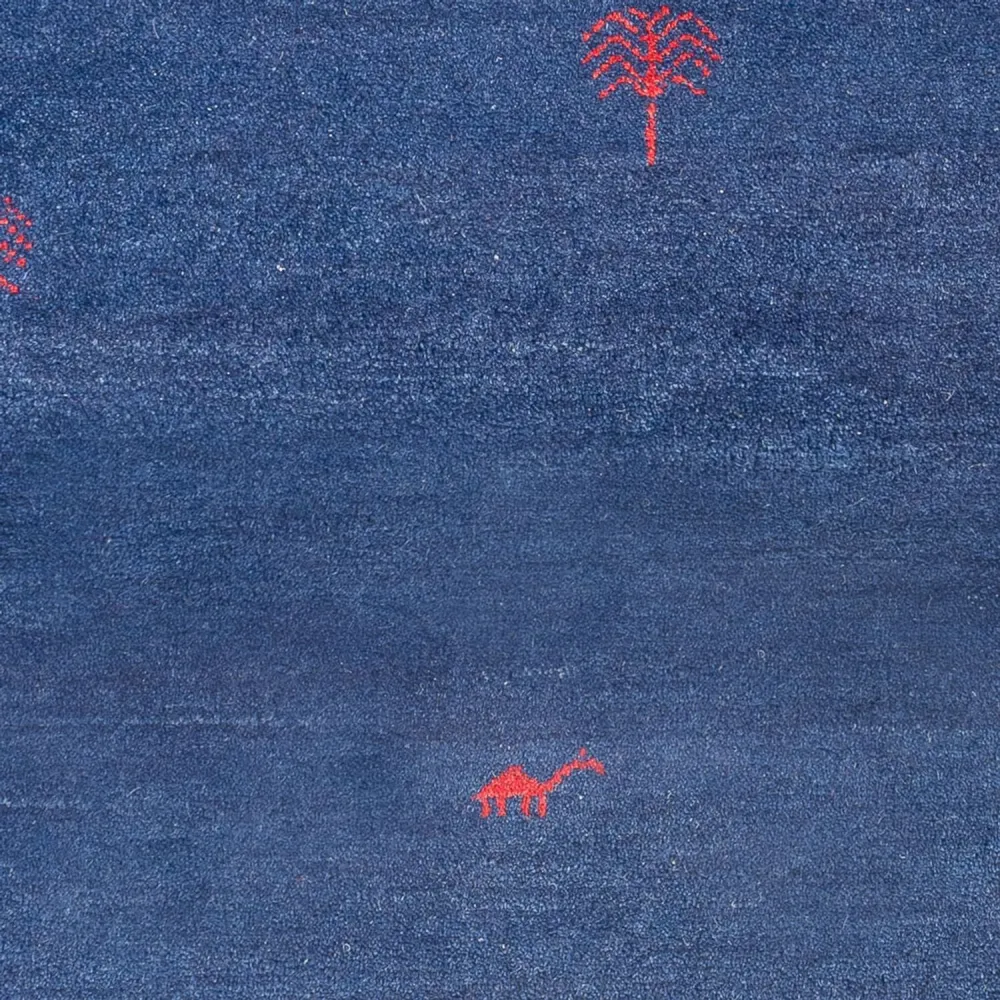 Gabbeh teppe - Indus - 180 x 120 cm - mørkeblå