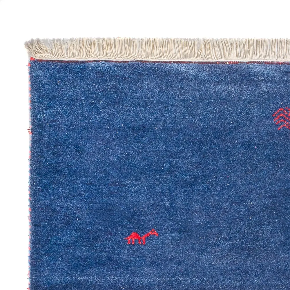 Gabbeh teppe - Indus - 180 x 120 cm - mørkeblå