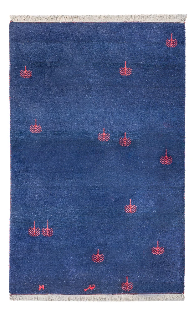 Gabbeh teppe - Indus - 180 x 120 cm - mørkeblå