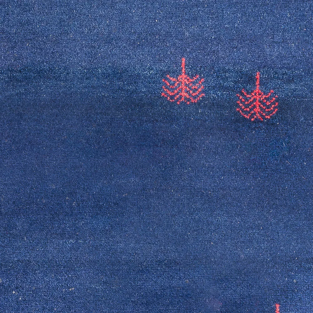 Gabbeh teppe - Indus - 180 x 120 cm - mørkeblå