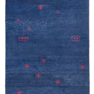 Gabbeh teppe - Indus - 180 x 120 cm - mørkeblå