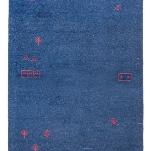 Gabbeh teppe - Indus - 180 x 120 cm - mørkeblå