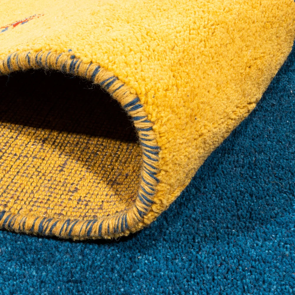 Gabbeh teppe - Indus - 346 x 254 cm - blå