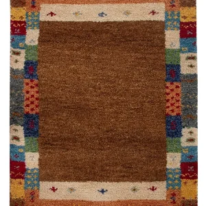 Gabbeh teppe - Indus - 90 x 60 cm - karamell