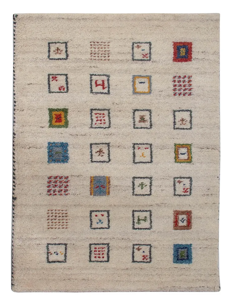 Gabbeh teppe - Indus - 90 x 60 cm - karamell