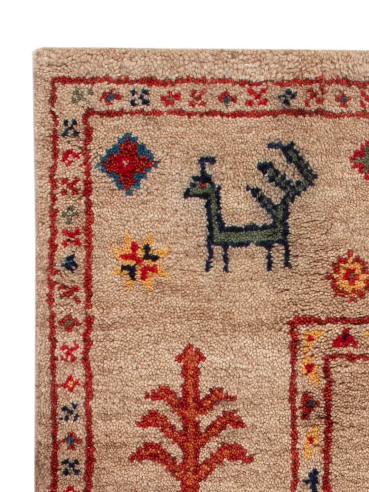 Gabbeh teppe - Indus - 90 x 60 cm - karamell