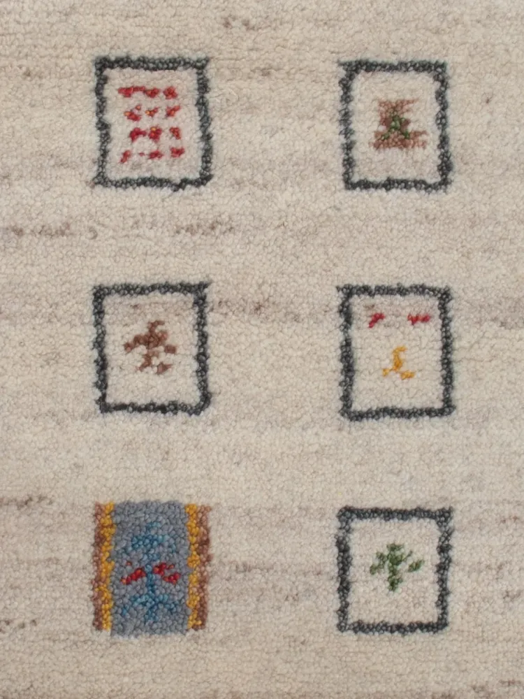 Gabbeh teppe - Indus - 90 x 60 cm - karamell