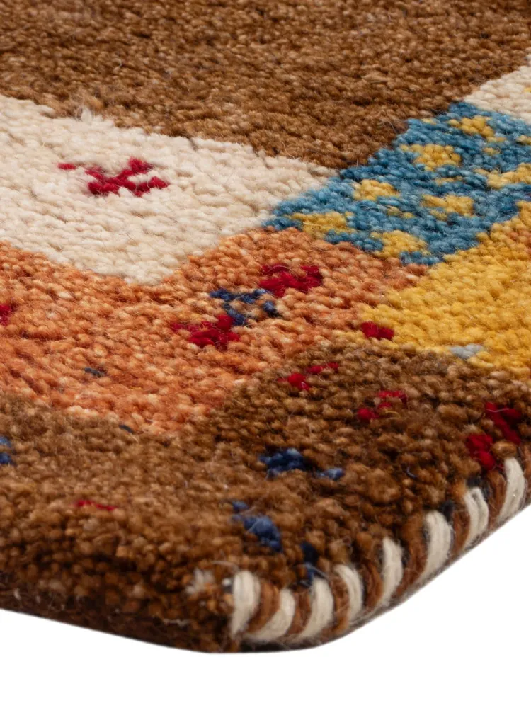Gabbeh teppe - Indus - 90 x 60 cm - karamell