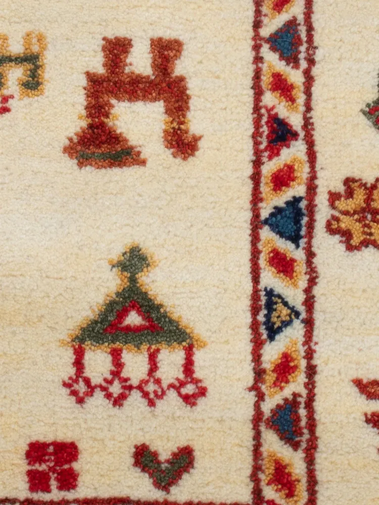 Gabbeh teppe - Indus - 90 x 60 cm - karamell