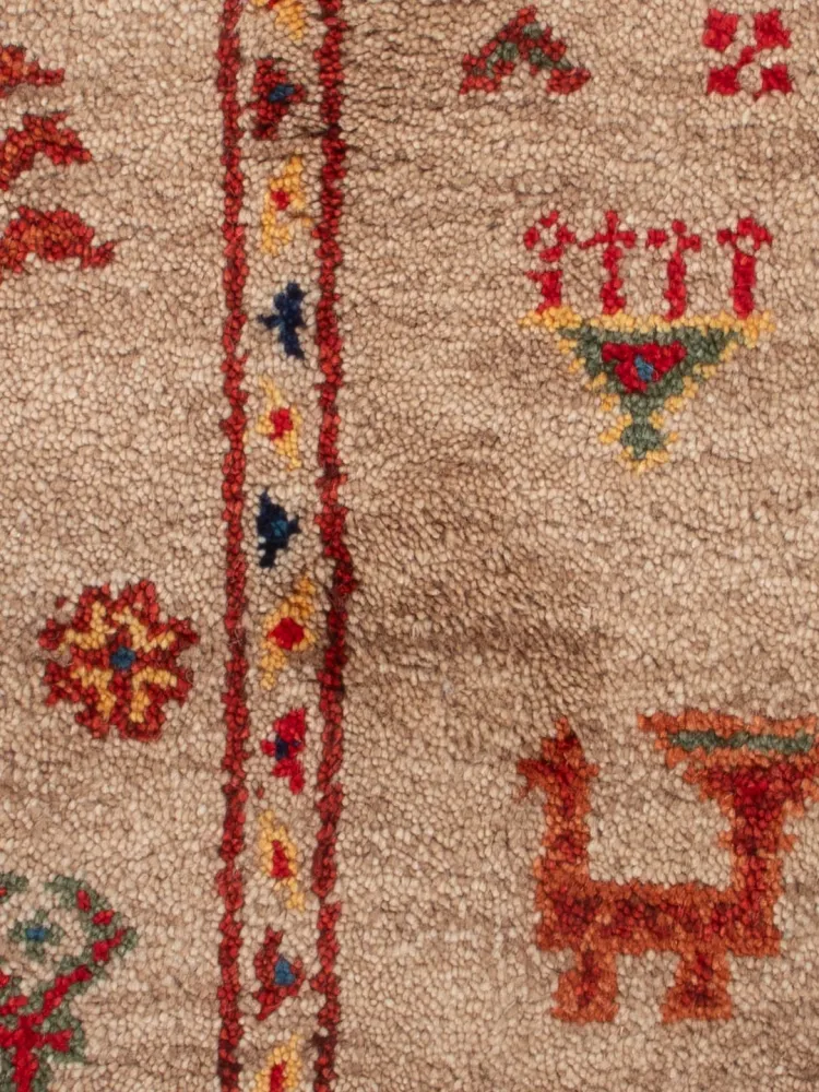 Gabbeh teppe - Indus - 90 x 60 cm - karamell