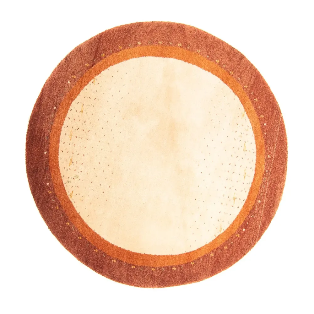Gabbeh teppe - Indus rundt - 200 x 200 cm - beige