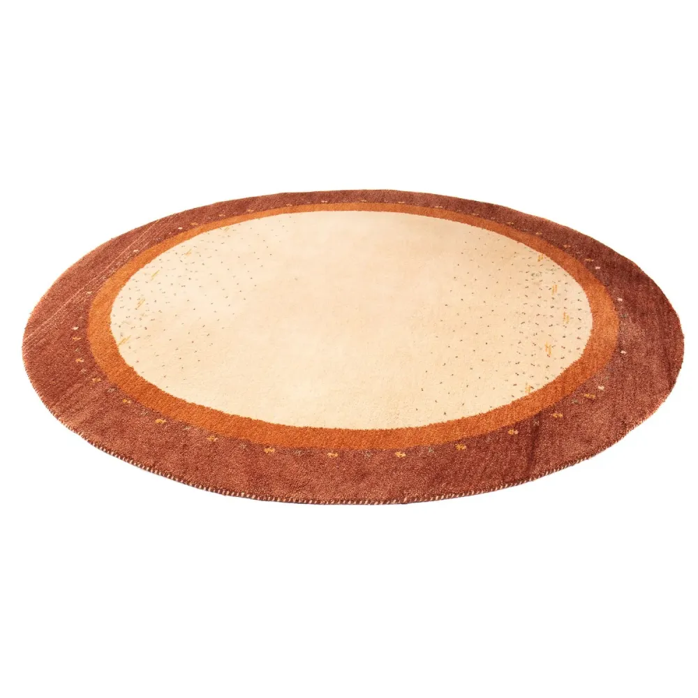 Gabbeh teppe - Indus rundt - 200 x 200 cm - beige