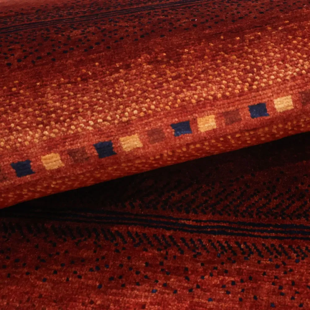 Gabbeh teppe - Kashkuli persisk teppe - 103 x 79 cm - mørk rød