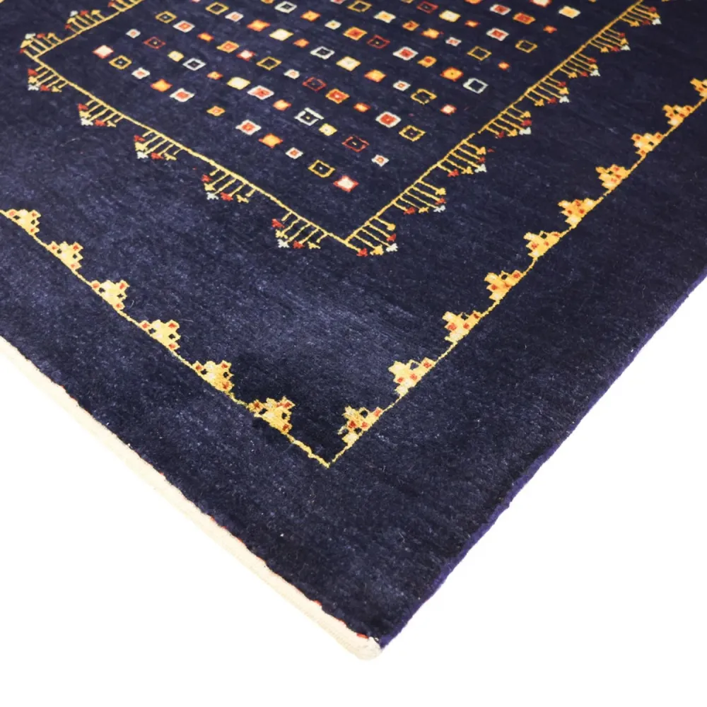 Gabbeh teppe - Kashkuli persisk teppe - 119 x 81 cm - mørkeblå