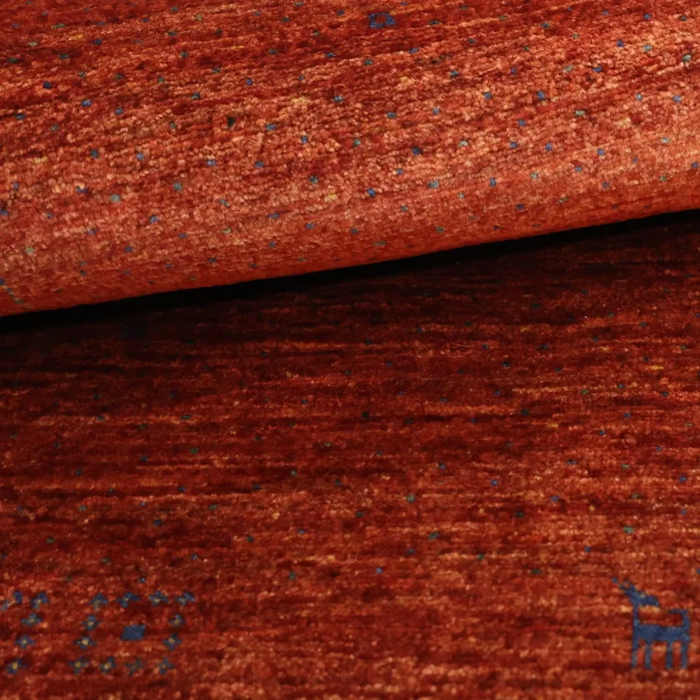 Gabbeh teppe - Kashkuli persisk teppe - 122 x 79 cm - mørk rød