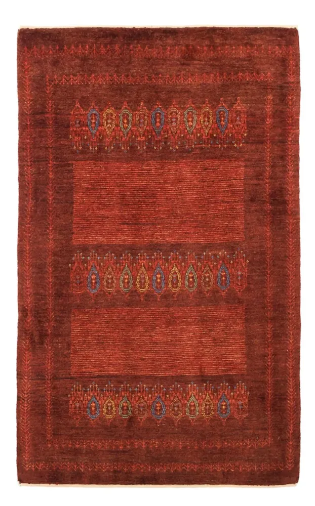 Gabbeh teppe - Kashkuli persisk teppe - 131 x 82 cm - mørk rød