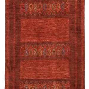 Gabbeh teppe - Kashkuli persisk teppe - 131 x 82 cm - mørk rød