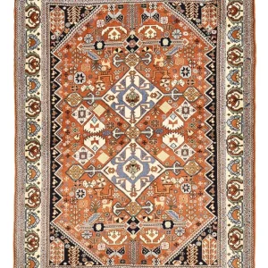 Gabbeh teppe - Kashkuli persisk teppe - 150 x 109 cm - flerfarget