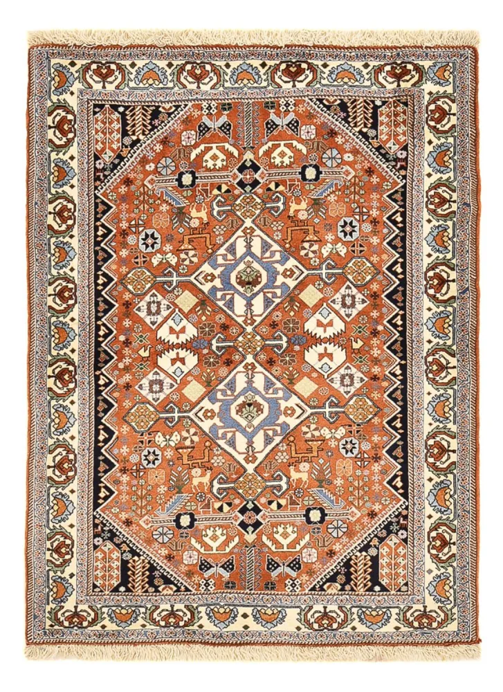 Gabbeh teppe - Kashkuli persisk teppe - 150 x 109 cm - flerfarget