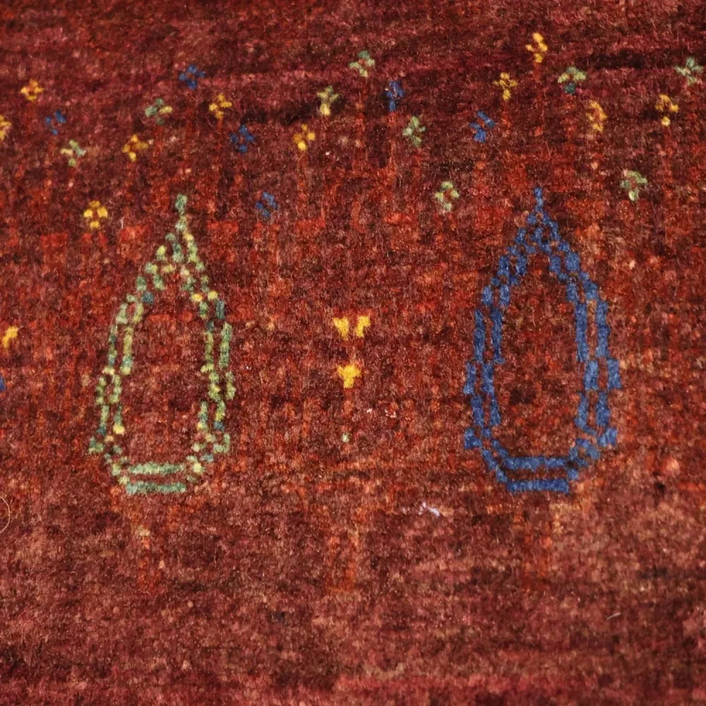 Gabbeh teppe - Kashkuli persisk teppe - 155 x 80 cm - mørk rød