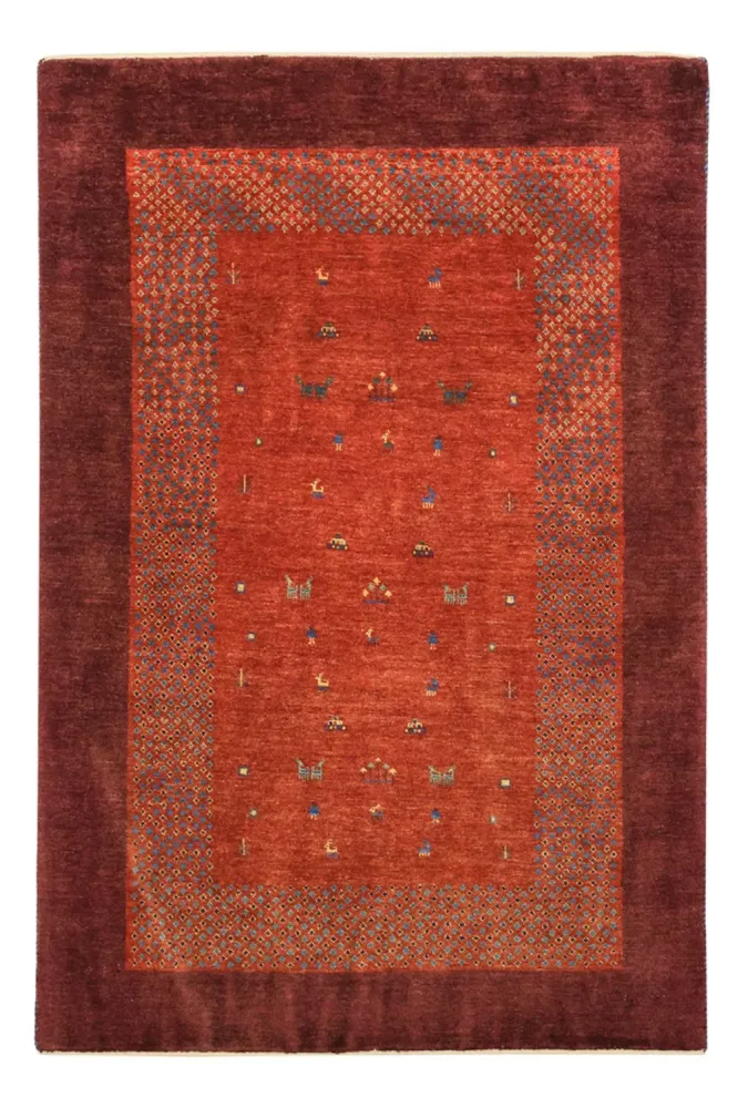 Gabbeh teppe - Kashkuli persisk teppe - 157 x 104 cm - rød