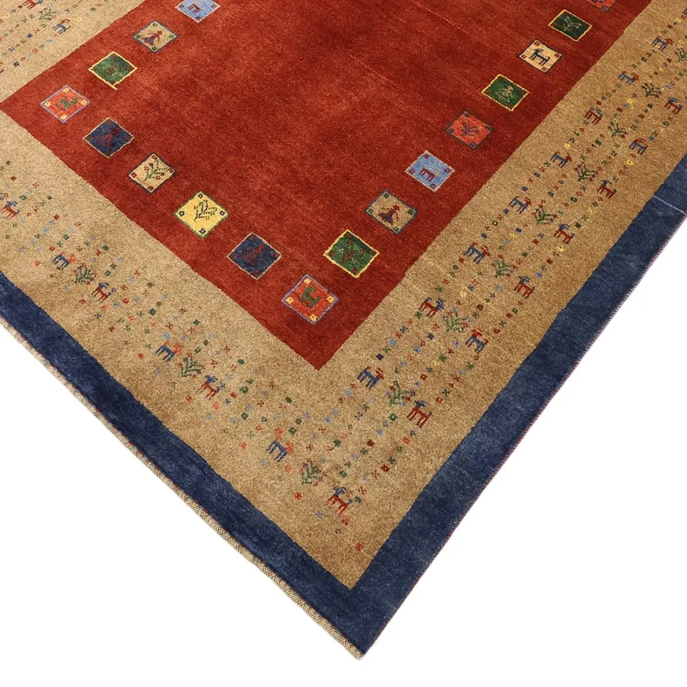 Gabbeh teppe - Kashkuli persisk teppe - 184 x 121 cm - rød