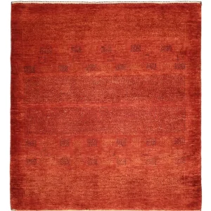 Gabbeh teppe - Kashkuli persisk teppe square - 112 x 101 cm - mørk rød