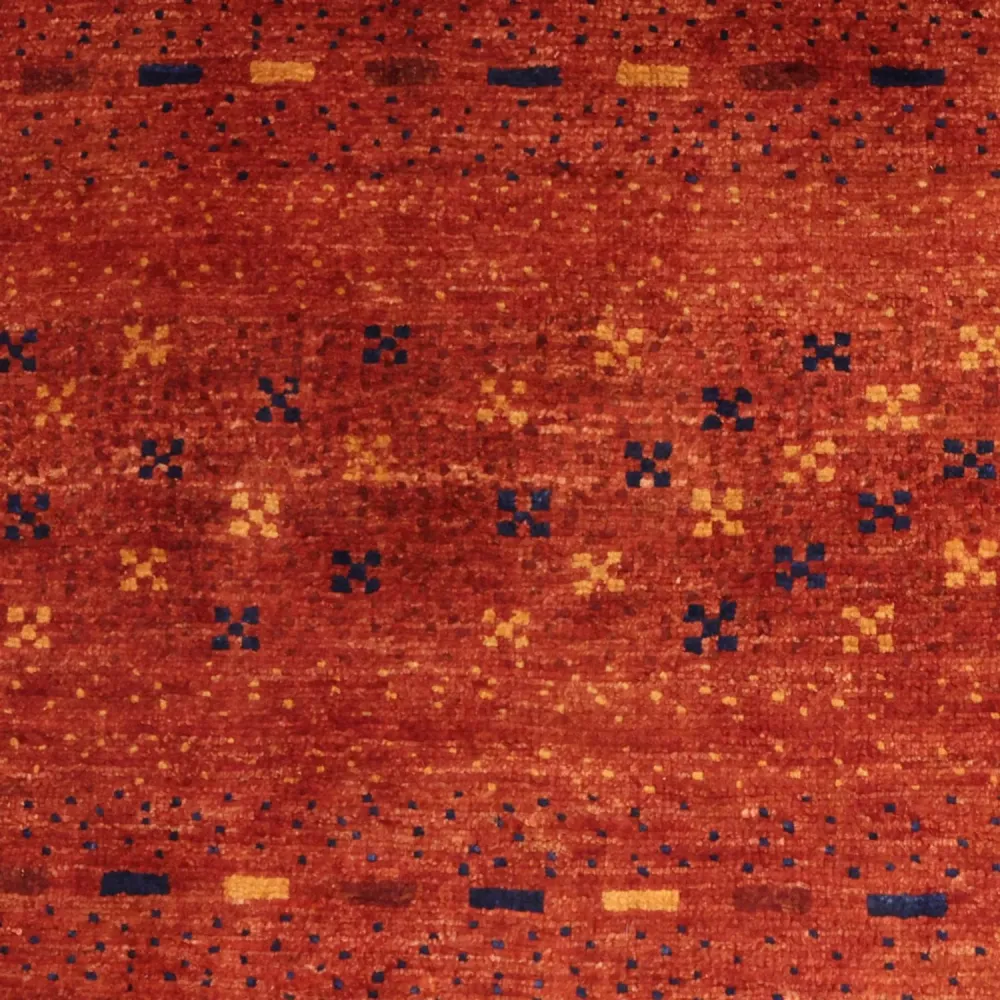 Gabbeh teppe - Kashkuli persisk teppe square - 111 x 101 cm - mørk rød