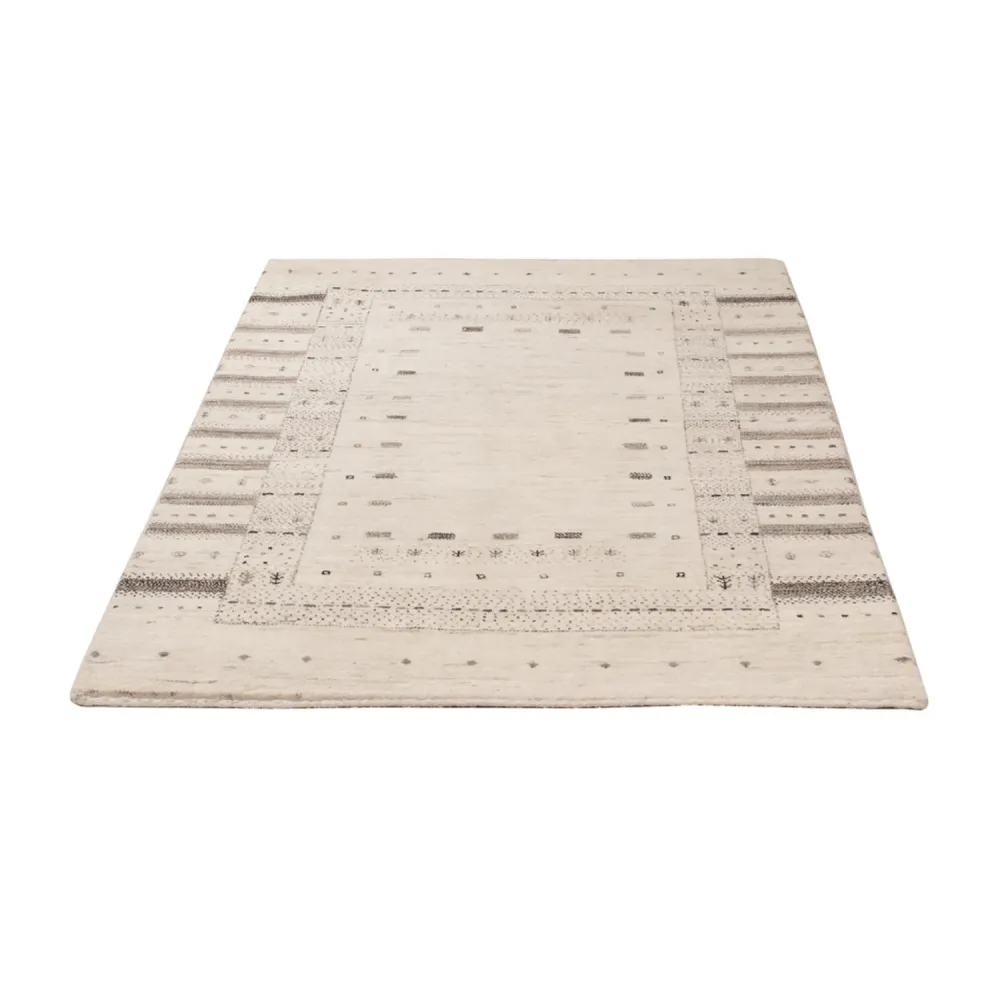 Gabbeh teppe - Loribaft Indus - 152 x 105 cm - krem