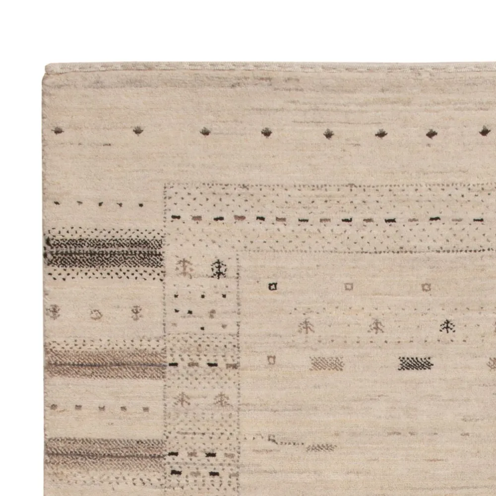 Gabbeh teppe - Loribaft Indus - 153 x 108 cm - beige