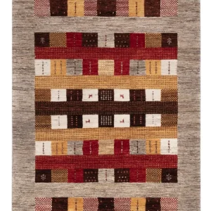Gabbeh teppe - Loribaft Indus - 193 x 145 cm - flerfarget