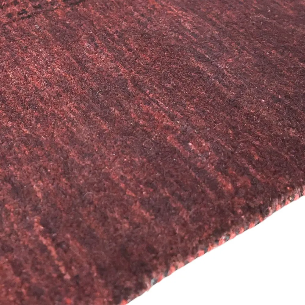 Gabbeh teppe - Loribaft Indus - 235 x 166 cm - mørk rød