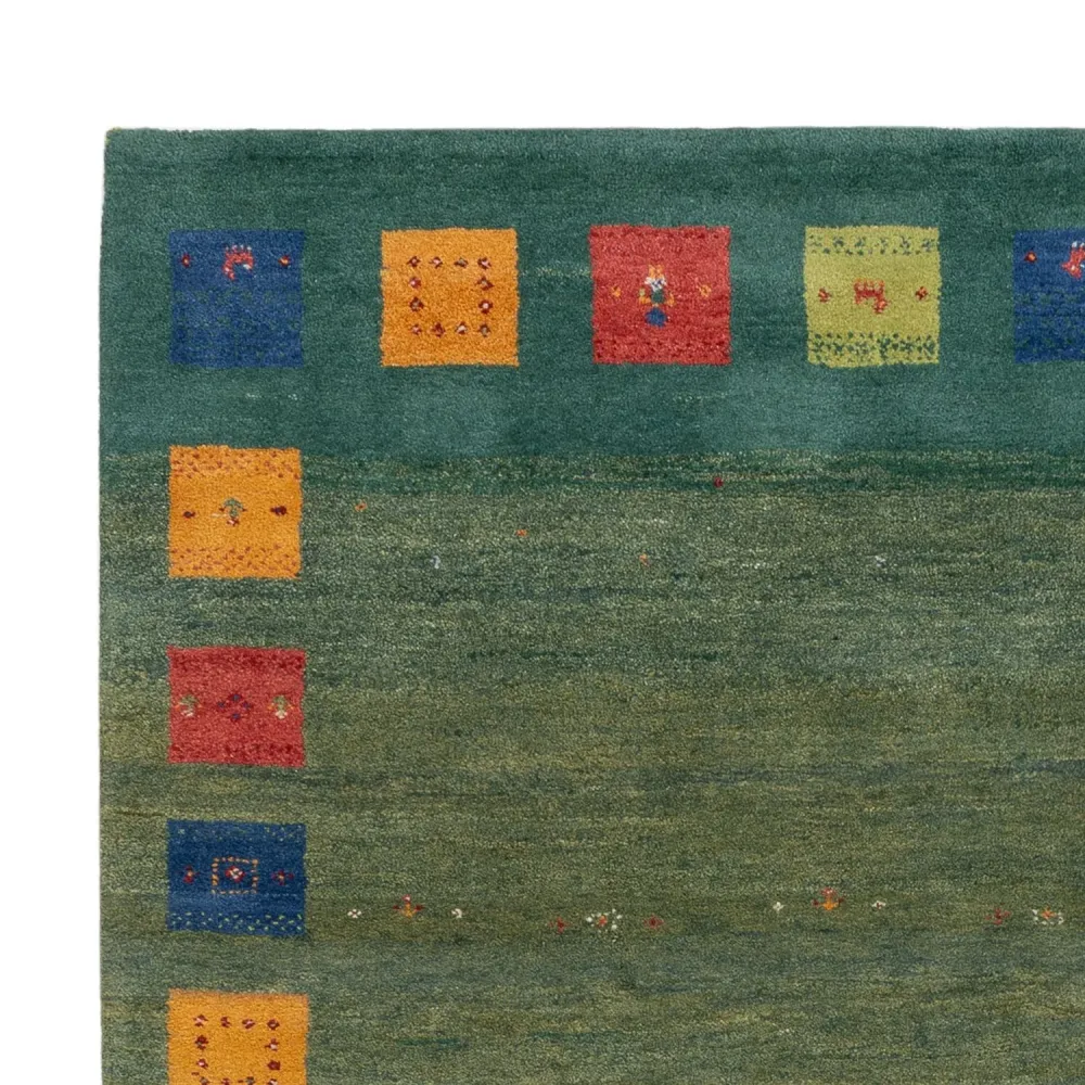 Gabbeh teppe - Loribaft Indus - 240 x 170 cm - grønn