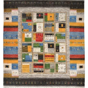Gabbeh teppe - Loribaft Indus - 241 x 174 cm - flerfarget