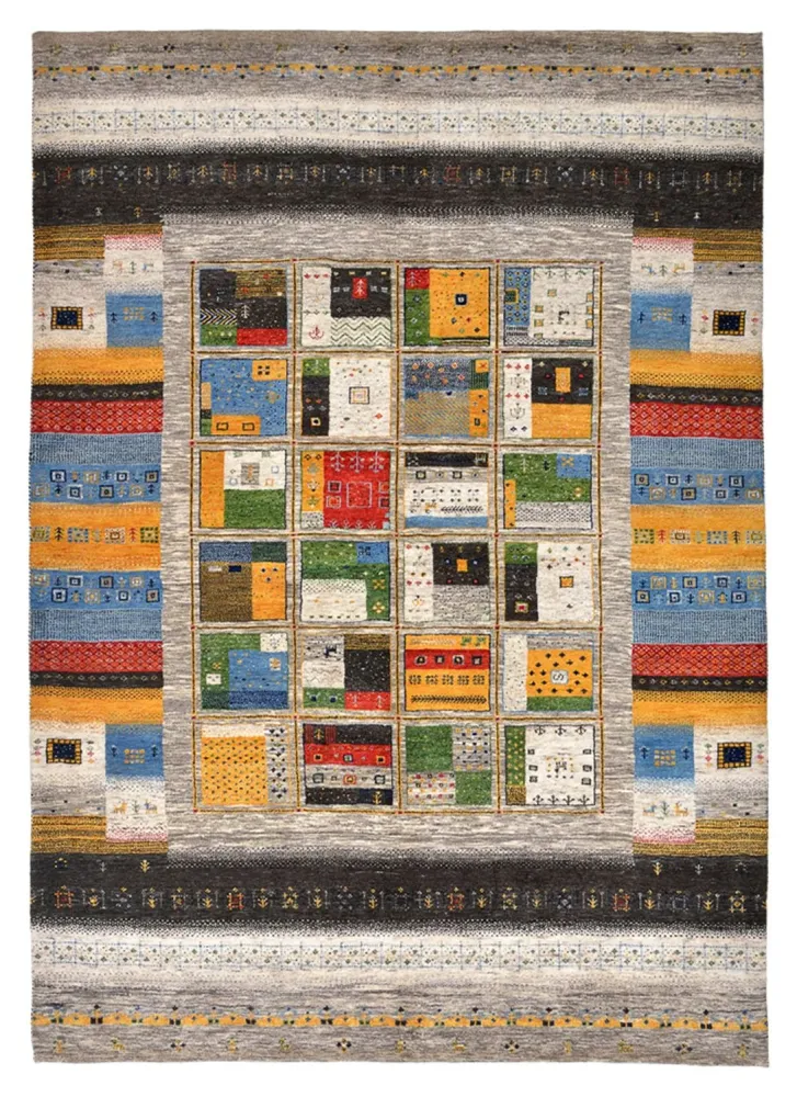 Gabbeh teppe - Loribaft Indus - 241 x 174 cm - flerfarget