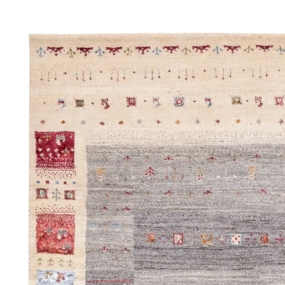 Gabbeh teppe - Loribaft Indus - 242 x 167 cm - natur