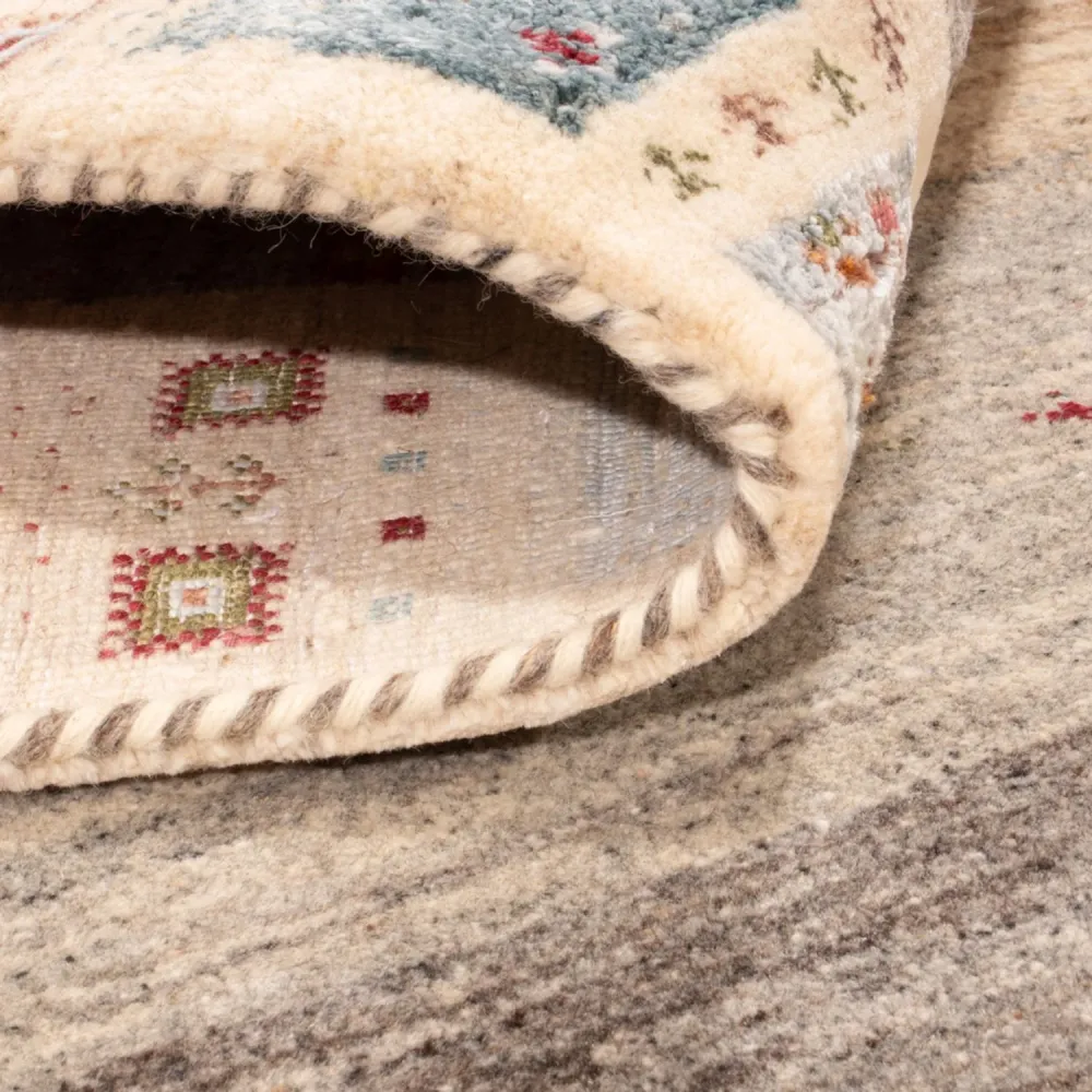 Gabbeh teppe - Loribaft Indus - 242 x 167 cm - natur