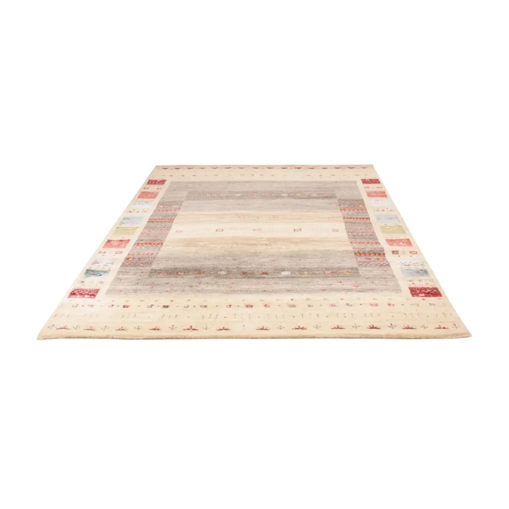 Gabbeh teppe - Loribaft Indus - 242 x 167 cm - natur