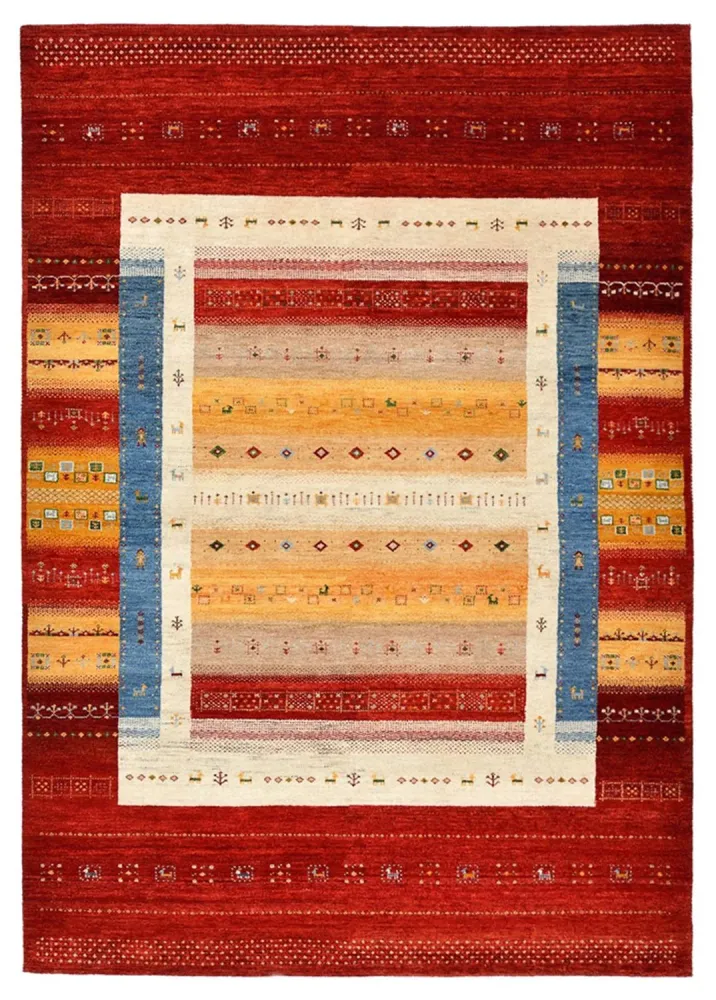 Gabbeh teppe - Loribaft Indus - 244 x 173 cm - flerfarget