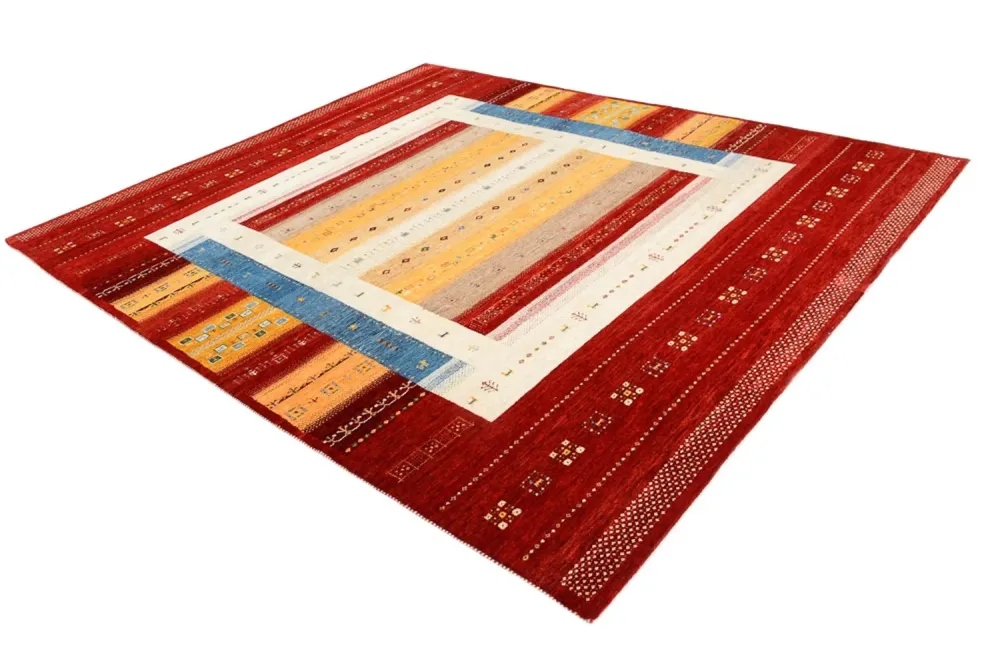 Gabbeh teppe - Loribaft Indus - 244 x 173 cm - flerfarget